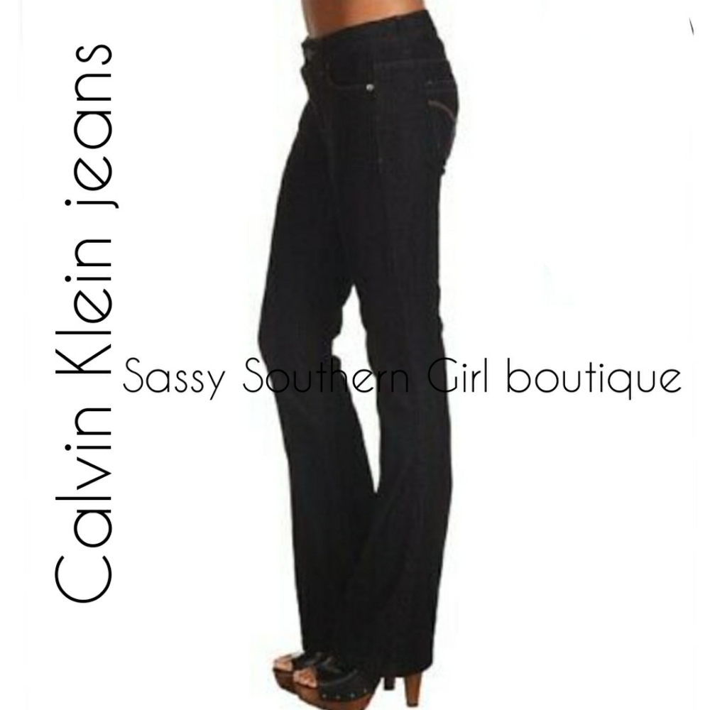 ⭐🆕 Calvin Klein black flare jeans